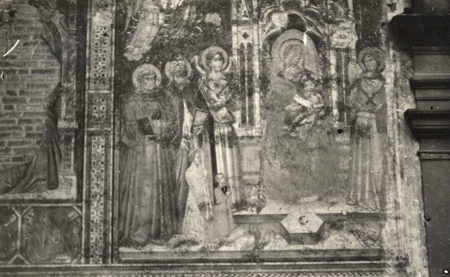 Anonimo — Cenni di Francesco di Ser Cenni - sec. XIV/ XV - Madonna con Bambino in trono tra angeli e santi — insieme